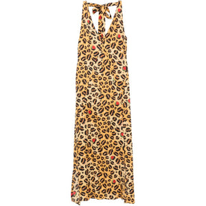 Alessandro Enriquez V-neck Printed long dress