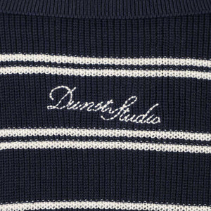 Dunst Cotton blend striped polo shirt