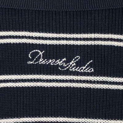 Dunst Cotton blend striped polo shirt