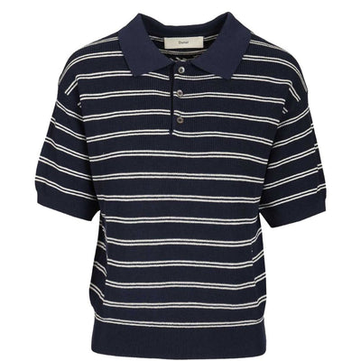 Dunst Cotton blend striped polo shirt