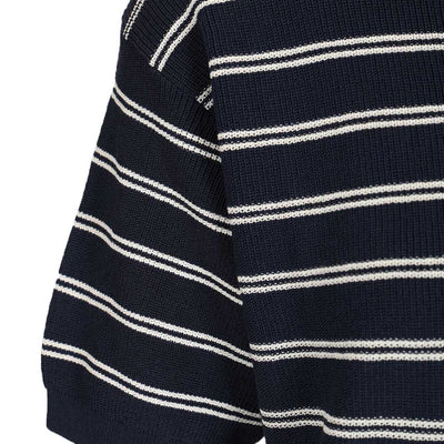 Dunst Cotton blend striped polo shirt
