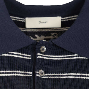 Dunst Cotton blend striped polo shirt