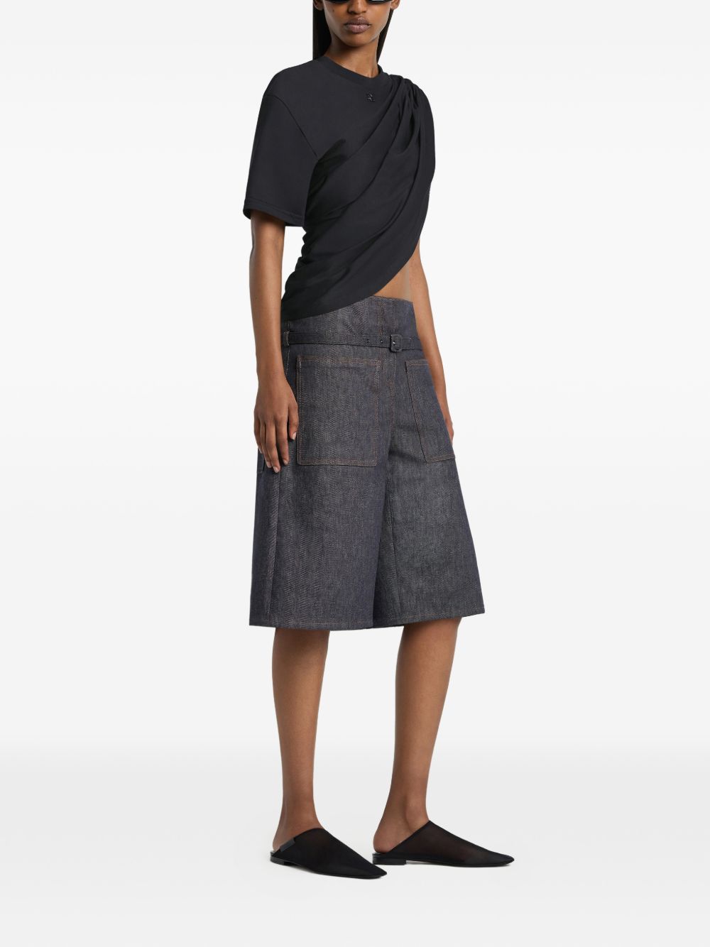 Courreges Denim shorts