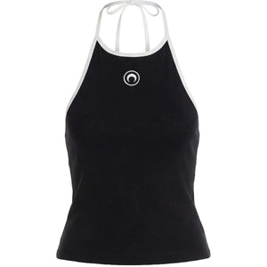 Marine Serre Moon cotton tank top
