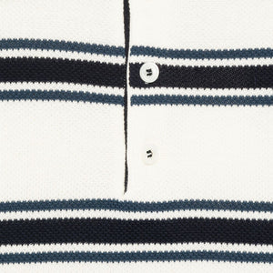 Dunst Striped cotton polo shirt