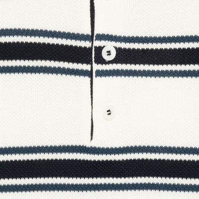 Dunst Striped cotton polo shirt
