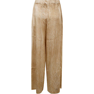 Avant Toi Silk flared leg trousers