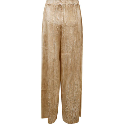 Avant Toi Silk flared leg trousers