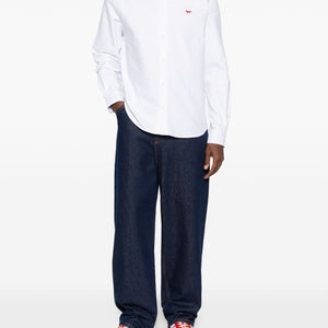 Maison Kitsuné Maison KitsunÃ© Profile Fox cotton shirt