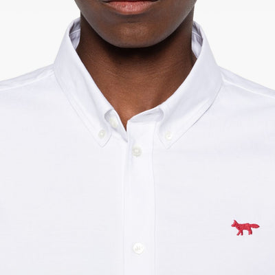 Maison Kitsuné Maison KitsunÃ© Profile Fox cotton shirt
