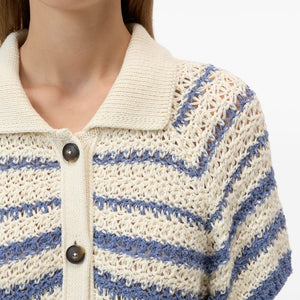 Closed Striped cotton cardigan