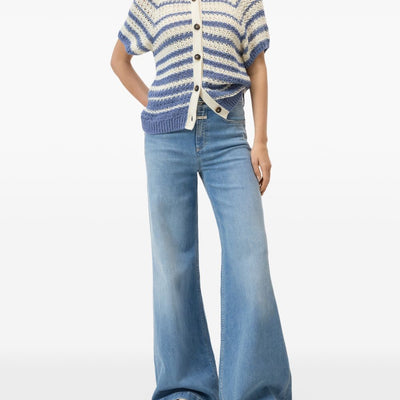 Closed Striped cotton cardigan