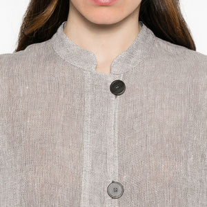 Emporio Armani Linen buttoned jacket