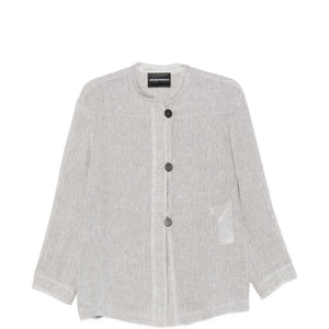 Emporio Armani Linen buttoned jacket