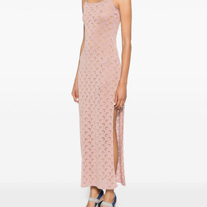 Marine Serre Moon devore long dress