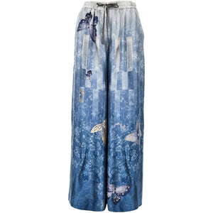 Pierre Louis Mascia Printed silk trousers