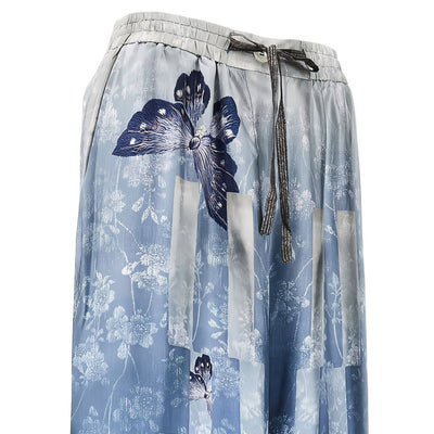 Pierre Louis Mascia Printed silk trousers