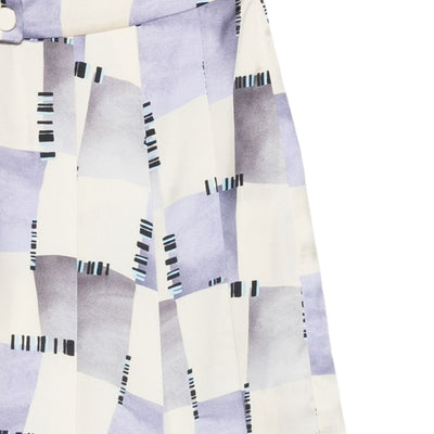 Emporio Armani Abstract Print Pleated Shorts