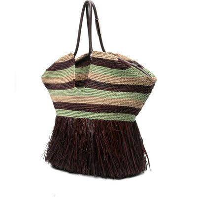 Zimmermann Striped Fringe Tote