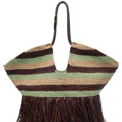Zimmermann Striped Fringe Tote