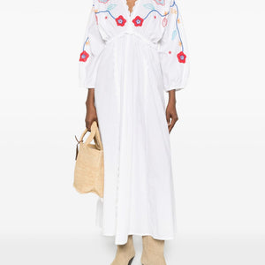 Forte Forte Embroidered cotton dress