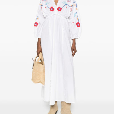 Forte Forte Embroidered cotton dress