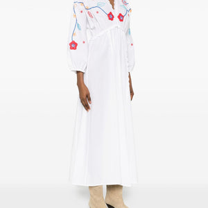 Forte Forte Embroidered cotton dress