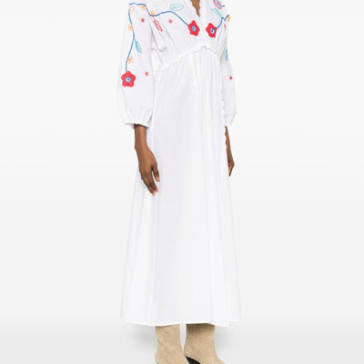 Forte Forte Embroidered cotton dress
