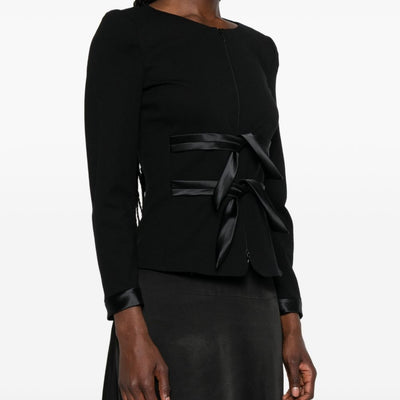 Emporio Armani Collarless Zip-Front Jacket