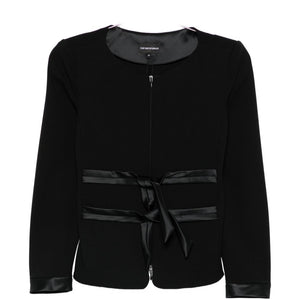 Emporio Armani Collarless Zip-Front Jacket