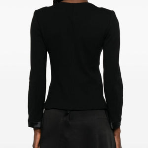 Emporio Armani Collarless Zip-Front Jacket