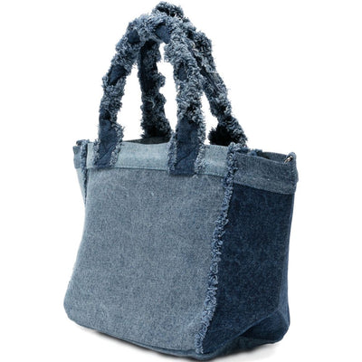 Ganni Denim small tote bag