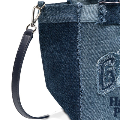 Ganni Denim small tote bag