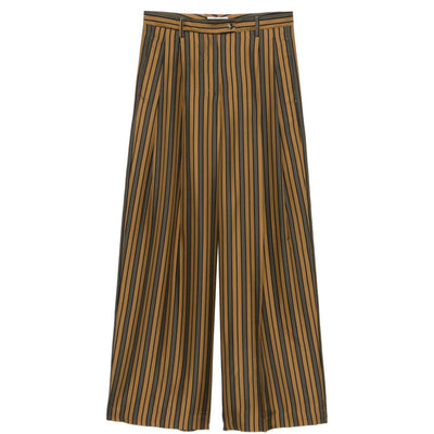 Alberto Biani Striped silk trousers