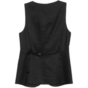 Semicouture Glenna linen vest