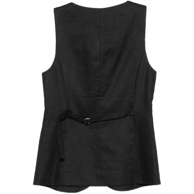 Semicouture Glenna linen vest