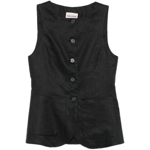 Semicouture Glenna linen vest