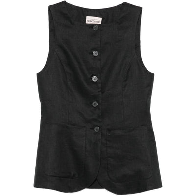 Semicouture Glenna linen vest