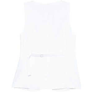 Semicouture Glenna linen vest