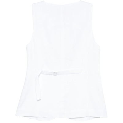Semicouture Glenna linen vest