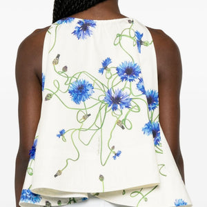 Stella McCartney Embroidered cotton top