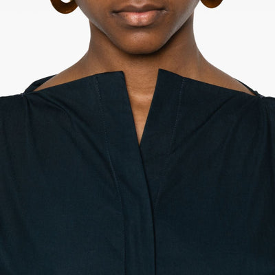 Jacquemus V-neck button fastening La Robe Moisson midi dress