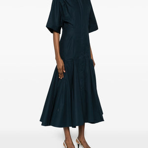 Jacquemus V-neck button fastening La Robe Moisson midi dress