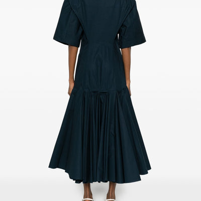 Jacquemus V-neck button fastening La Robe Moisson midi dress