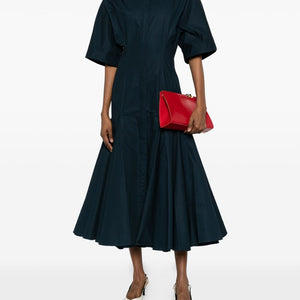 Jacquemus V-neck button fastening La Robe Moisson midi dress