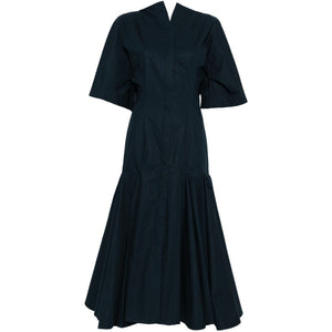 Jacquemus V-neck button fastening La Robe Moisson midi dress