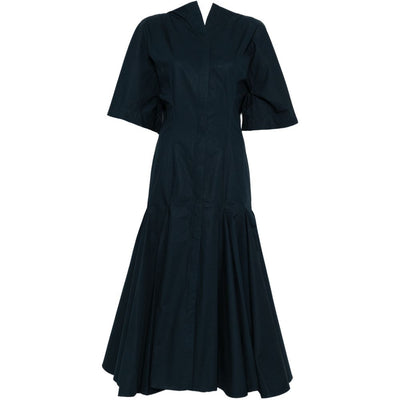 Jacquemus V-neck button fastening La Robe Moisson midi dress