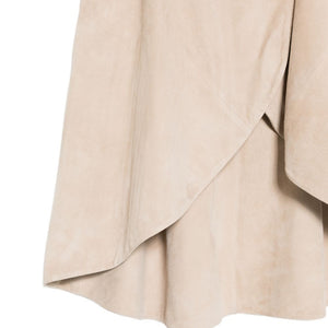 Emporio Armani Goat Leather Suede Sleeveless Top