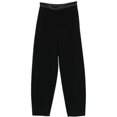 Emporio Armani Satin-Finish Tapered Trousers
