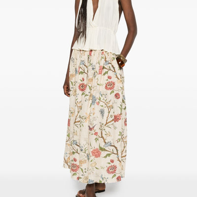 Into The East Linen Silk Blend Trousers